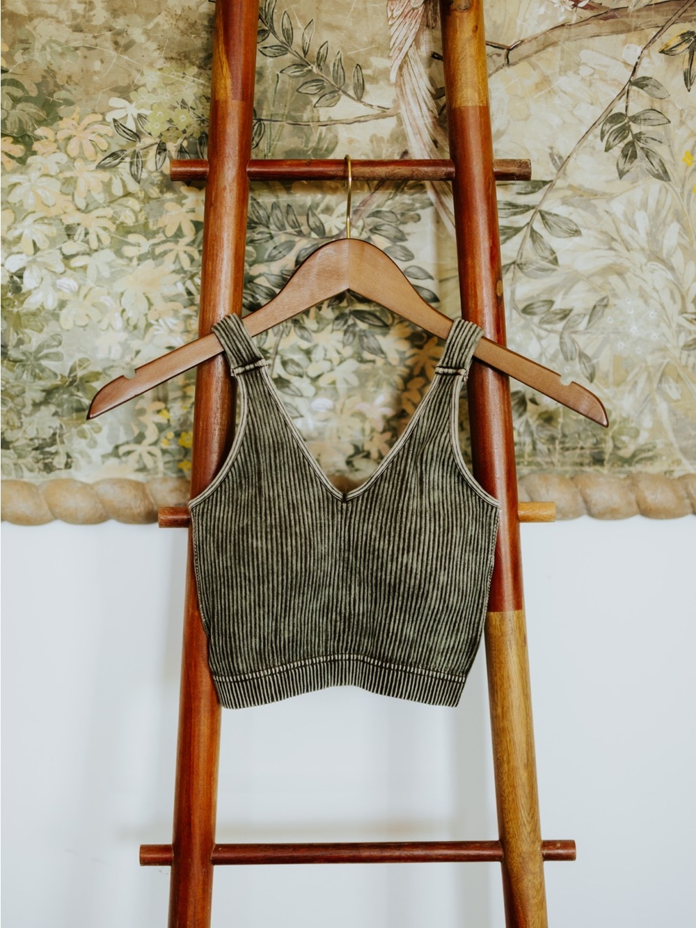 Bronze Green Padded Bralette NEW Size L/XL